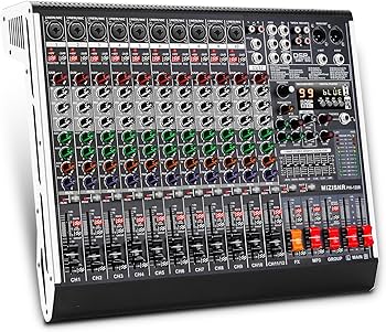 Amazon.com: MIZISNR 12 Channel Audio Mixer Professional Sound